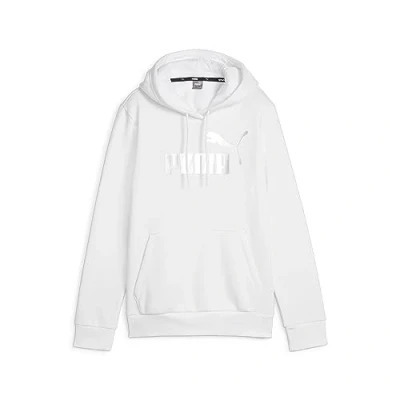 Afbeelding van Puma ESS Metallic LOGO FL Sweater, Dames, Maat: XS, White