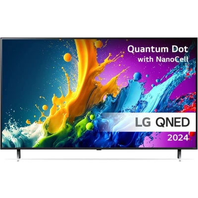 Afbeelding van LG Electronics 43QNED80T6A 4K QNED LED TV 109 cm 43 inch Energielabel G (A G) CI+*, DVB C, S2, T2, WiFi, UHD, Smart TV, Nano Cell Zwart
