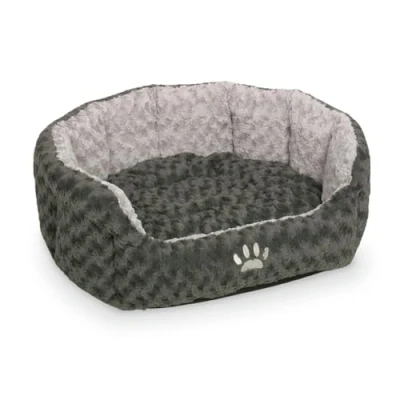Afbeelding van Nobby comfortbed ovaal seoli grijs 65 x 57 22 cm