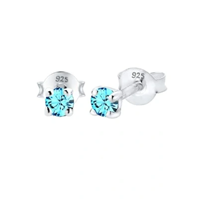 Afbeelding van Elli Dames Oorbellen Kristalle Funkelnd Basic 925 Silber