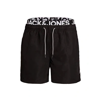 Afbeelding van Jack &amp; Jones Jjiaruba Jjswimshorts voor heren AKM Db Wb Solid Swim Trunks, navy blazer, M