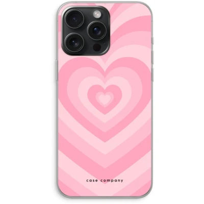 Afbeelding van Case Company® hoesje geschikt voor iPhone 15 Pro Max Hart Roos Soft Cover Telefoonhoesje Bescherming aan alle Kanten en Schermrand