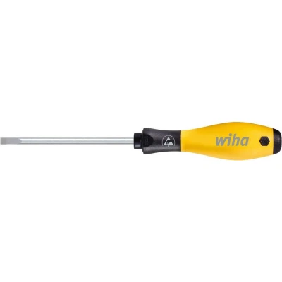 Afbeelding van Wiha SoftFinish 302ESD ESD Platte schroevendraaier Kopbreedte: 6.5 mm Koplengte: 150 DIN EN 61340 5 1