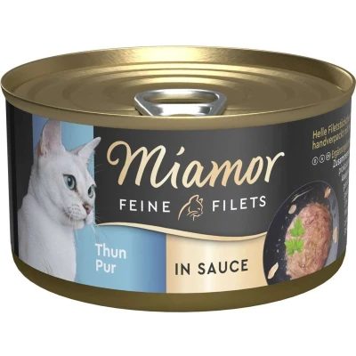 Afbeelding van 24x85g Miamor Fijne Filets in Saus Pure Tonijn Nat Kattenvoer