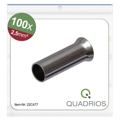 Afbeelding van Quadrios 22C477 Adereindhulzen 2.5 mm² Ongeïsoleerd 100 stuk(s)
