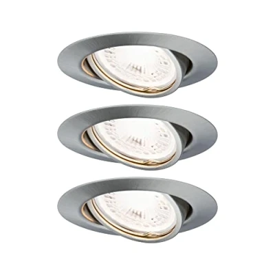 Afbeelding van Paulmann 93424 Inbouwlamp Set van 3 stuks RVS (geborsteld)
