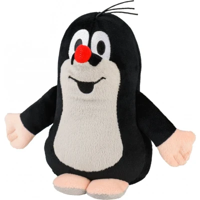 Afbeelding van Magnetron warmte knuffel mol zwart/wit 19 cm Heatpack/coldpack Warmteknuffel lavendel geur dieren mollen knuffels Dierenknuffels