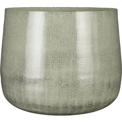 Afbeelding van Mica Decorations Benson Bloempot H32 x Ø37 cm Metaal Lichtgrijs