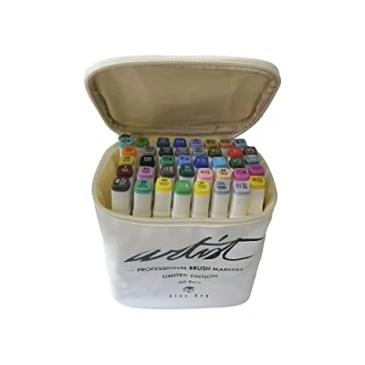 Afbeelding van Set Viltstiften Alex Bog Canvas Luxe Professional 40 Onderdelen Multicolour