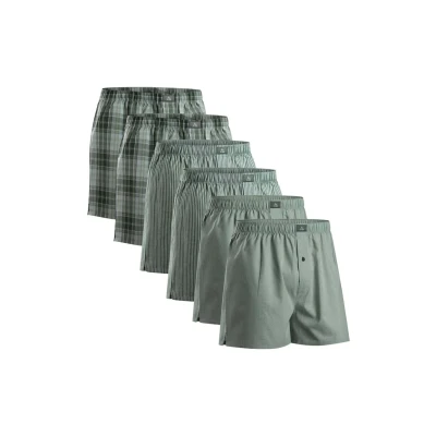 Afbeelding van DANISH ENDURANCE Losse Boxershorts Biologisch Katoen Heren Onderbroeken Knoopgulp 4 pack of 6 Maat 3XL