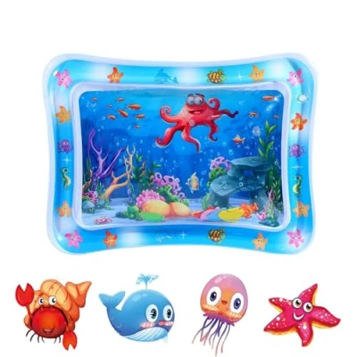Afbeelding van Yeenano Babywatermat, waterspeelmat, speelgoed 3, 6, 9 maanden voor baby&#039;s, buiktijd, speelmat, sensorisch meisjes en jongens, cadeaus