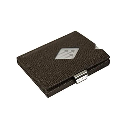 Afbeelding van Exentri Leather Wallet mosaic brown Dames portemonnee