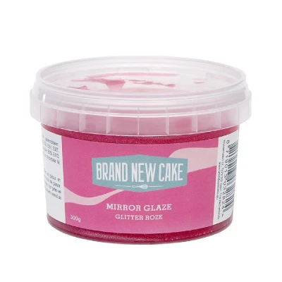 Afbeelding van BrandNewCake Mirror Glaze Glitter Roze 300g