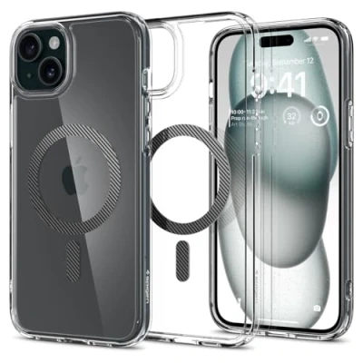 Afbeelding van Spigen Ultra Hybrid MagFit hoesje voor iPhone 15 Plus Zwart