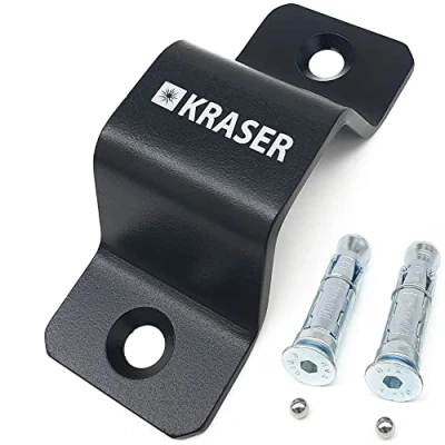 Afbeelding van KRASER KR40B Grondanker, diefstalbeveiliging voor veiligheidskettingen tot ø40, hoge veiligheid, 2 expansieve bouten, diefstalbeveiliging, wandbevestiging, garage, aanhanger, parkeerplaats,
