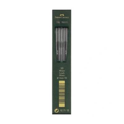 Image de Faber Castell TK 9071 mines, noir foncé, dureté: 3H, 2mm