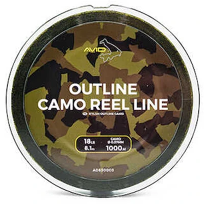 Afbeelding van Avid Carp Outline Camo Braided Mainline (600m) 30lb 0.25mm 13.6kg