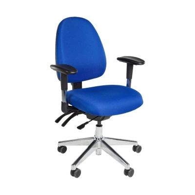 Afbeelding van Bureaustoel Stella Nova Blauw Stof met metalen voetkruis