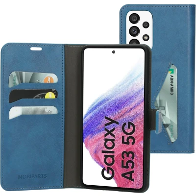 Afbeelding van Mobiparts Classic Wallet Case Samsung Galaxy A53 (2022) Steel Blue