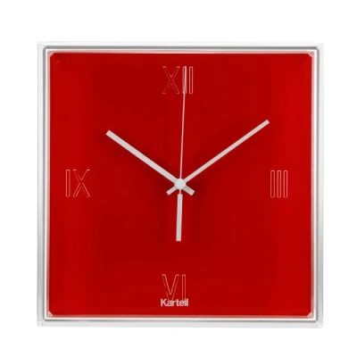 Afbeelding van Kartell Tic&amp;Tac Klok Rood Pot Interieur