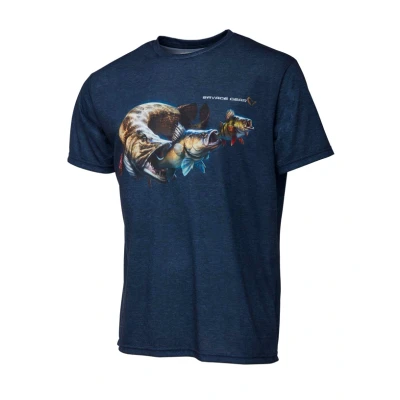 Afbeelding van Savage Gear Cannibal T shirt Blue Melange Size M Vis