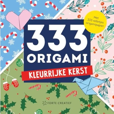 Afbeelding van Forte Boek 333 Origami Kleurrijke kerst