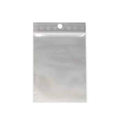 Afbeelding van 500 zakken met ritssluiting, formaat 60 x 80 mm (6 8 cm), geschikt voor levensmiddelen, monsterneming, volgens Europese productienormen van kunststof, 50 micron