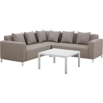 Afbeelding van Beliani BELIZE Loungeset voor 5 Beige Kunststof