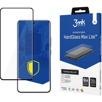 Afbeelding van 3MK HardGlass Max Lite Xiaomi 14T Pro czarny/zwart, Fullscreen Glas (1 Stuk, Pro), Smartphone beschermfolie, Zwart