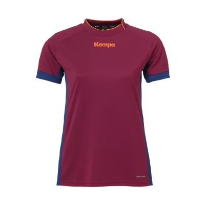 Afbeelding van Kempa Prime Tshirt print, Dames, Maat: Large, deep rot blau