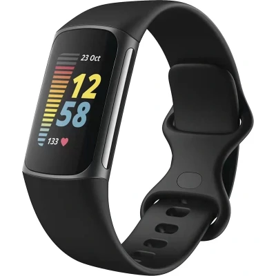 Afbeelding van iMoshion bandje Geschikt voor Fitbit Charge 6 / 5 Siliconen Zwart