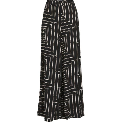 Afbeelding van VILA Broek Frelli Klio Wide Leg Zwart dessin 36