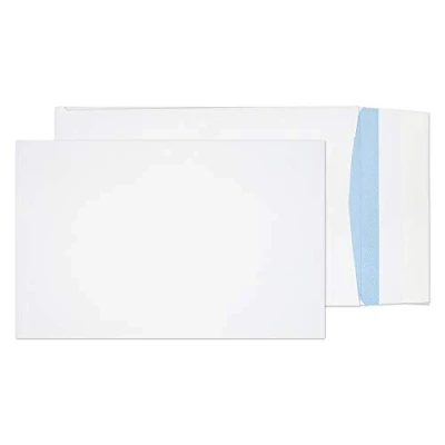 Afbeelding van Blake Purely Packaging 12201 enveloppen met plooiband, zelfklevend, 381 x 254 25 mm, 140 g/m², wit, 125 stuks