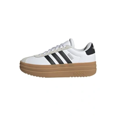 Image de adidas Mixte enfant VL COURT BOLD SHOES JUNIOR, Cloud White/Core Black/Gum, 38 2/3 EU