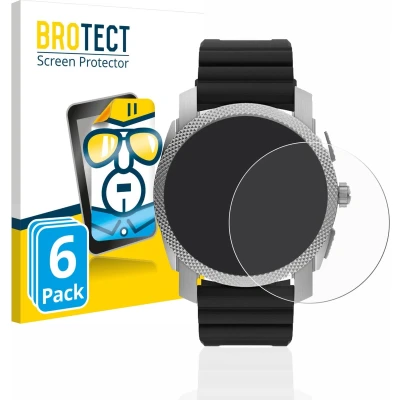 Afbeelding van BROTECT Screenprotector voor Fossil Gen 6 Hybrid Machine (45mm) Folie Beschermfolie transparant (6 Stuks)