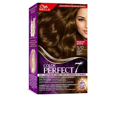 Afbeelding van Wella Color Perfect Permanente haarverf voor hydraterend en helder haar, lichtbruin
