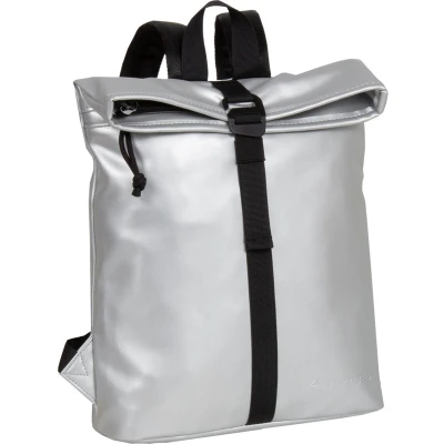 Afbeelding van New Rebels Mart Los Angeles Metallic Zilver 7L Rolltop Rugzak Waterafstotend