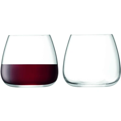 Afbeelding van L.S.A. Wine Culture Glas 385 ml Set van 2 Stuks Transparent / Glass