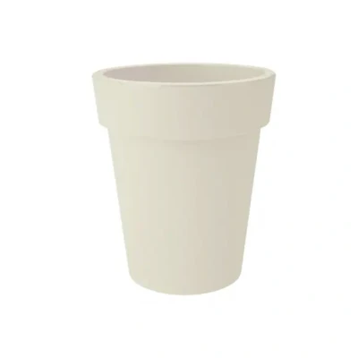 Afbeelding van Elho Bloempot Green Basics Top Planter Hoog Rond Wit Buitenpot ø35x41 cm