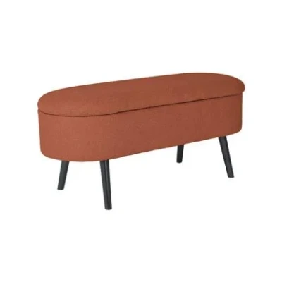 Afbeelding van sweeek Bank, bedeinde boucléstof, sherpa, b112 x d44 h50cm