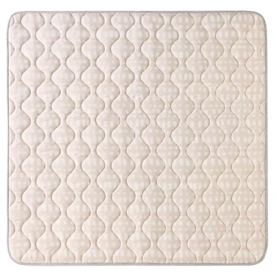 Afbeelding van Gewatteerde Baby Kruipdeken 127 cm, Hygge Extra dikke 1,5 cm zachte Kruipmat Speelmat met antislip onderzijde voor Kruipen, Box Machinewasbare Speelkleed, Babykruipmat, kinderkamertapijt