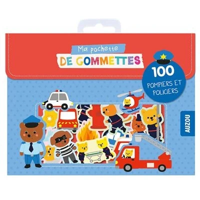 Image de Ma pochette de gommettes 100 pompiers et policiers
