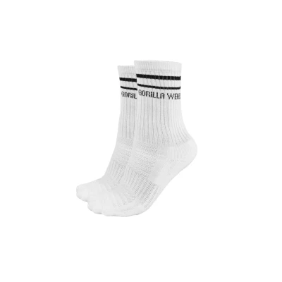 Afbeelding van Gorilla Wear 2 PACK Sokken, Maat: 43 46, White