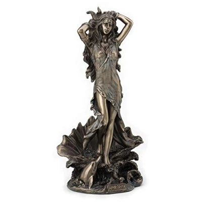 Afbeelding van Veronese Design Aphrodite Stijgt op uit de Zee Gebronsd Beeld 29cm