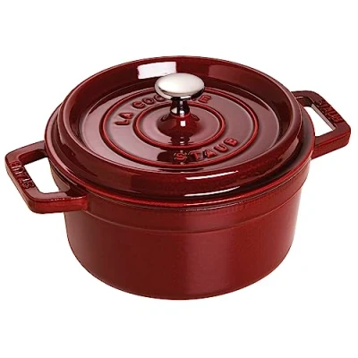 Afbeelding van Staub Gietijzeren braadpan / cocotte, rond 22 cm, 2.6 L, Grenadine