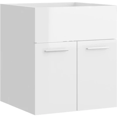 Afbeelding van Wastafelkast 41x38,5x46 cm spaanplaat hoogglans wit