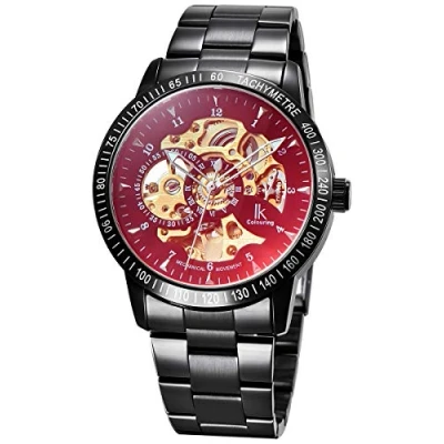 Afbeelding van Alienwork IK automatisch horloge, heren, dames, skelet, glazen bodem