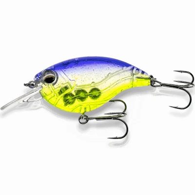 Afbeelding van LMAB KØFI Power Vibe 55 Shallow Runner Crankbait 5.5cm (12g) Purple Rave Transparent Plug