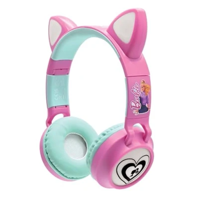 Image de Casque audio sans fil pour enfant Bluetooth Lexibook Barbie avec oreilles de chat