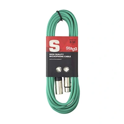 Image de Stagg SMC6 CGR Câble microphone XLR vers Vert 6 m